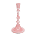 Enamel candlestick (19cm) - dark pink