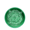 Enamel trinket dish - Dark green