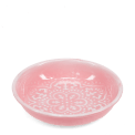 Enamel trinket dish - dark pink