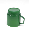 Jade green glass stacking coffee cup