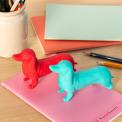 Giant sausage dog erasers