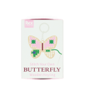 Stitch your own wooden keyring - Butterfly