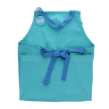 Two-tone utility apron - Pale blue