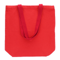 Two-tone cotton tote bag - Red