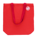 Two-tone cotton tote bag - Red