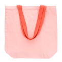 Two-tone cotton tote bag - Pink