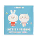 Baby socks (4 pairs) - Lottie and Friends