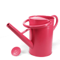 Galvanised steel watering can 4.5L - Red