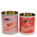 Storage tins (set of 2) - Cherry