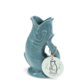 Petro blue fish vase