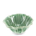 Large green flower bowl