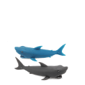 Flying shark finger catapults (box of 2)