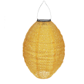 Outdoor solar pendant lantern - Mustard yellow