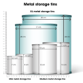 XL storage tins (set of 2)