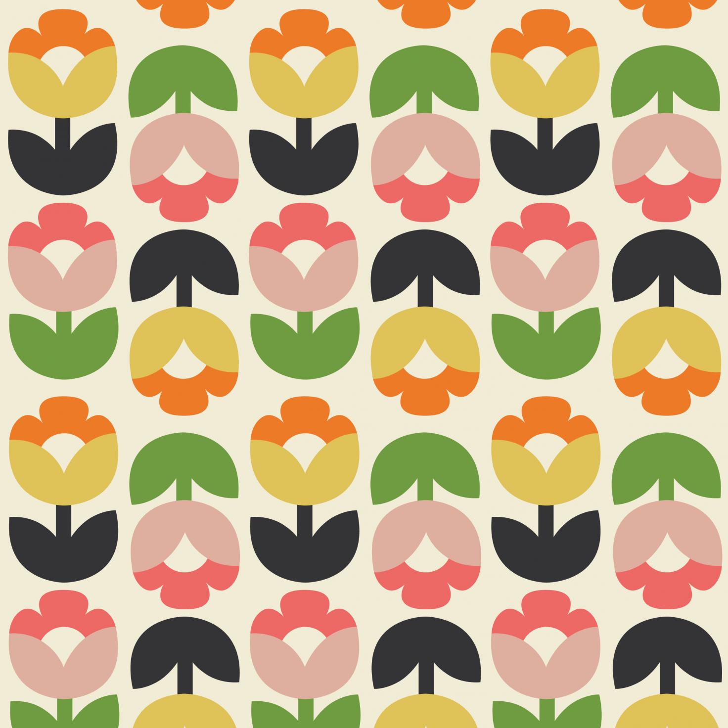 ﻿Tulip Bloom Wrapping Paper (5 Sheets) | ﻿Rex London