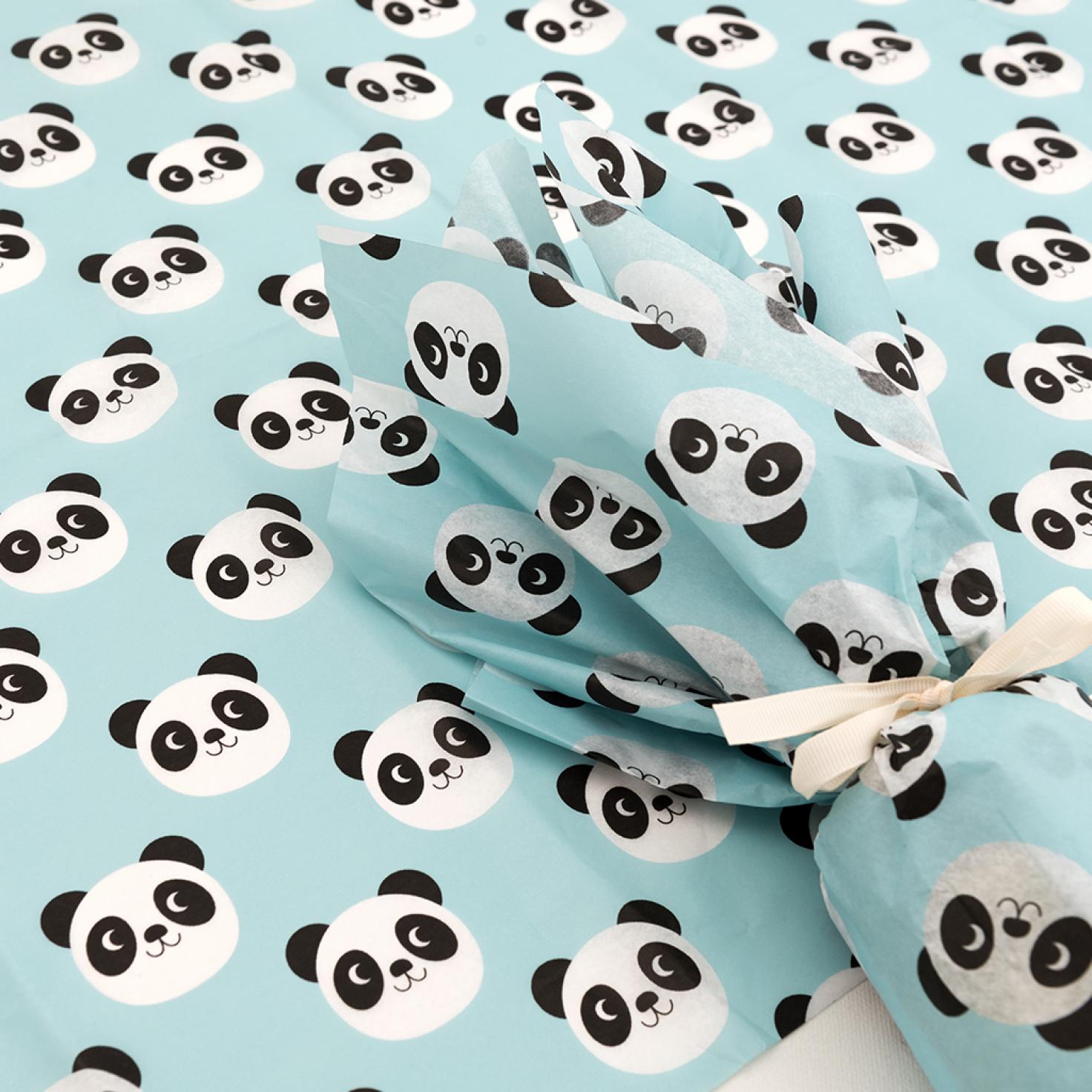 ﻿Miko The Panda Tissue Paper (10 Sheets) | ﻿Rex London