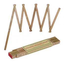 2 Metre Folding Wooden Ruler
