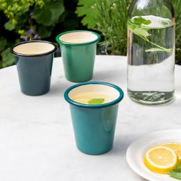 Enamel tumbler - Teal