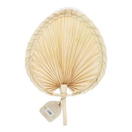 Palm leaf hand fan