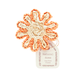 Corn husk coaster - Orange