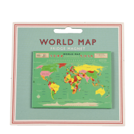 World Map Fridge Magnet