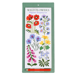 Wild Flowers Magnetic Shopping List