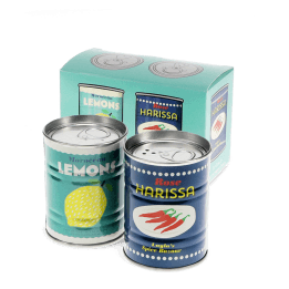 Tin salt and pepper shakers - LEMONS & HARISSA