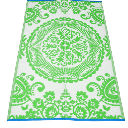 Green floor mat