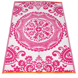 Recycled outdoor rug (180 x 120 cm) - Pink