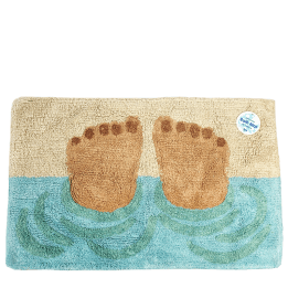 Bathing Feet Tufted Cotton Bath Mat