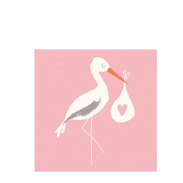 Pink Stork Card