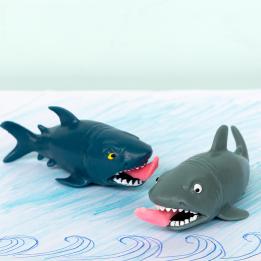 Leg-biting shark squeezy toy - Assorted