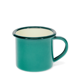 Enamel espresso mug - Teal