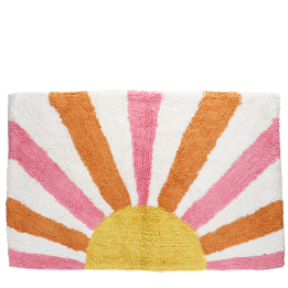 Tufted cotton bath mat - Sunset