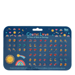 Stick on earrings (30 pairs) - Cosmic Love