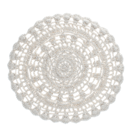 Crochet placemat - Ivory