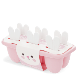Pink ice lolly mould bunny ears