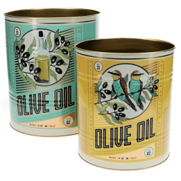 Large storage tins (set of 2) - Olive Oil