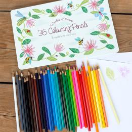 36 colouring pencils in a tin - Wonders of Nature