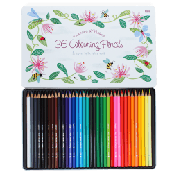 36 colouring pencils in a tin - Wonders of Nature