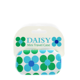 Mini travel case - Blue and green Daisy