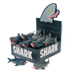 Leg-biting shark squeezy toy - Assorted