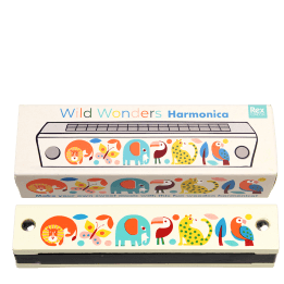 Wild Wonders Wooden Harmonica