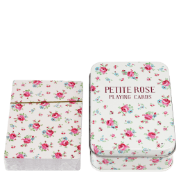 La Petite Rose Playing Cards In A Tin