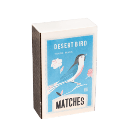 Matchbox size notepad - Desert Bird