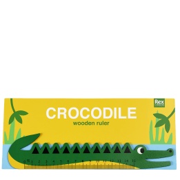 Wooden ruler - Crocodile