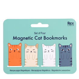 Magnetic bookmarks (set of 4) - cats