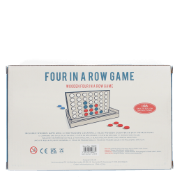 Wooden Four in a Row game set