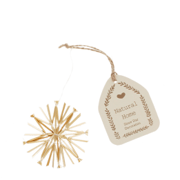 Straw star decoration (8cm)