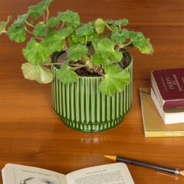 Ridged planter - Green